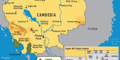 Angkor ਨਕਸ਼ਾ ਕੰਬੋਡੀਆ